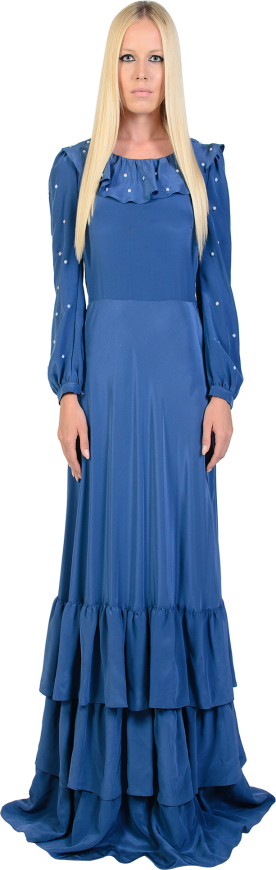 miss c blue dress